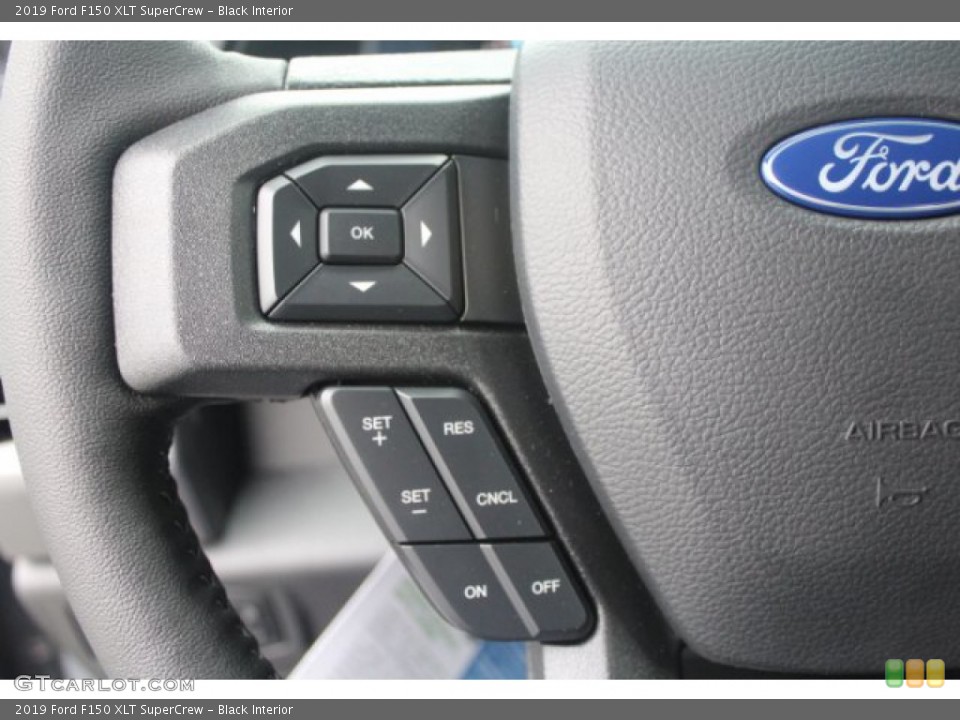 Black Interior Steering Wheel for the 2019 Ford F150 XLT SuperCrew #132116173