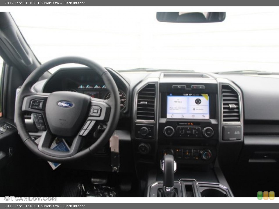 Black Interior Dashboard for the 2019 Ford F150 XLT SuperCrew #132116254