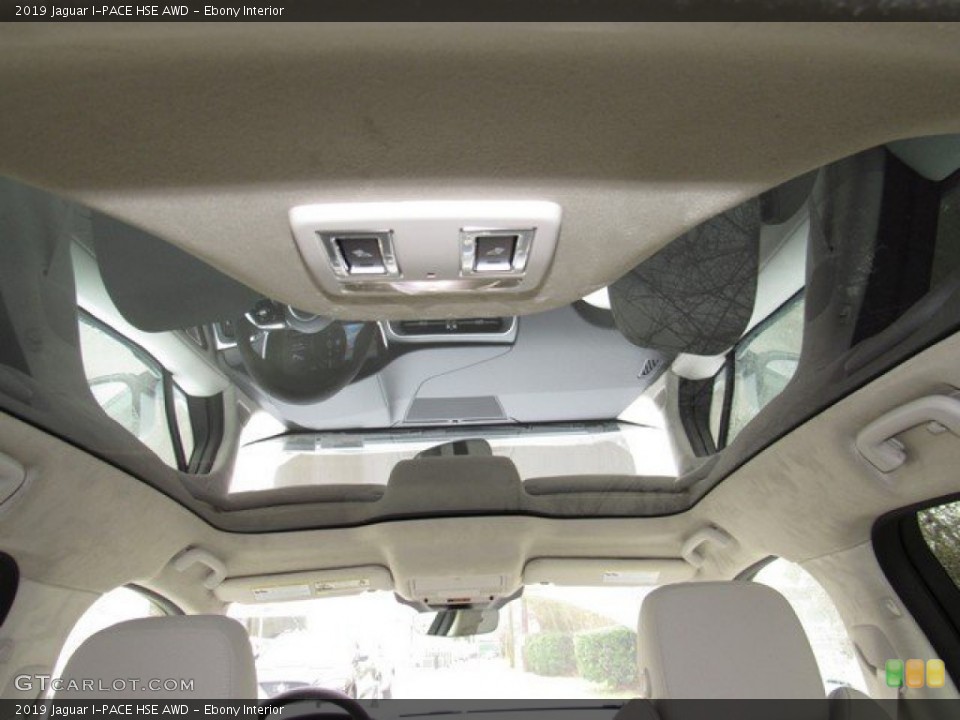 Ebony Interior Sunroof for the 2019 Jaguar I-PACE HSE AWD #132119530