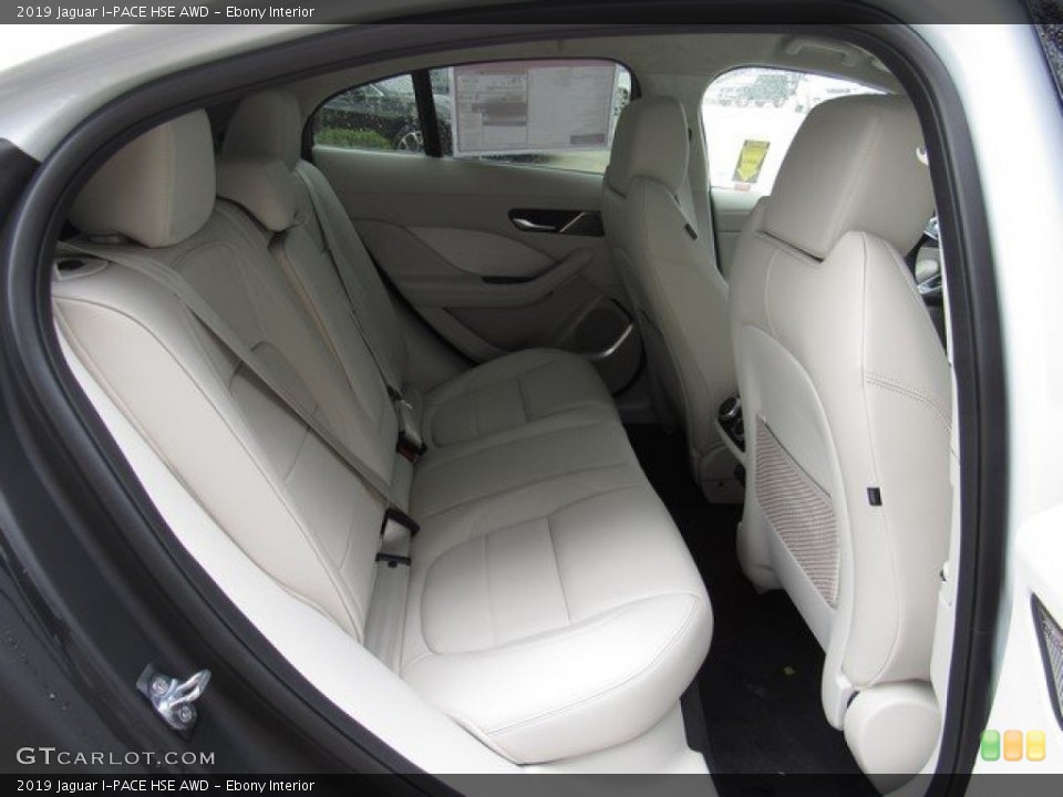 Ebony Interior Rear Seat for the 2019 Jaguar I-PACE HSE AWD #132119551
