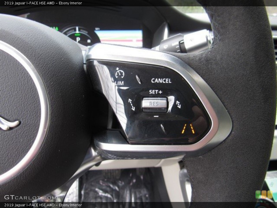 Ebony Interior Steering Wheel for the 2019 Jaguar I-PACE HSE AWD #132119737