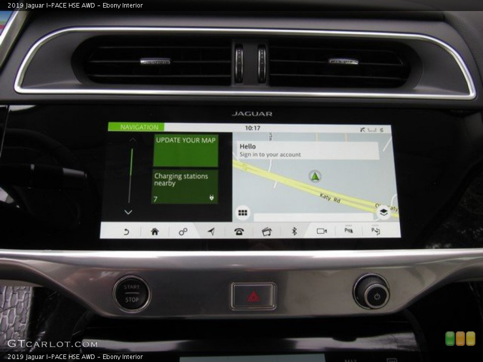 Ebony Interior Navigation for the 2019 Jaguar I-PACE HSE AWD #132120493