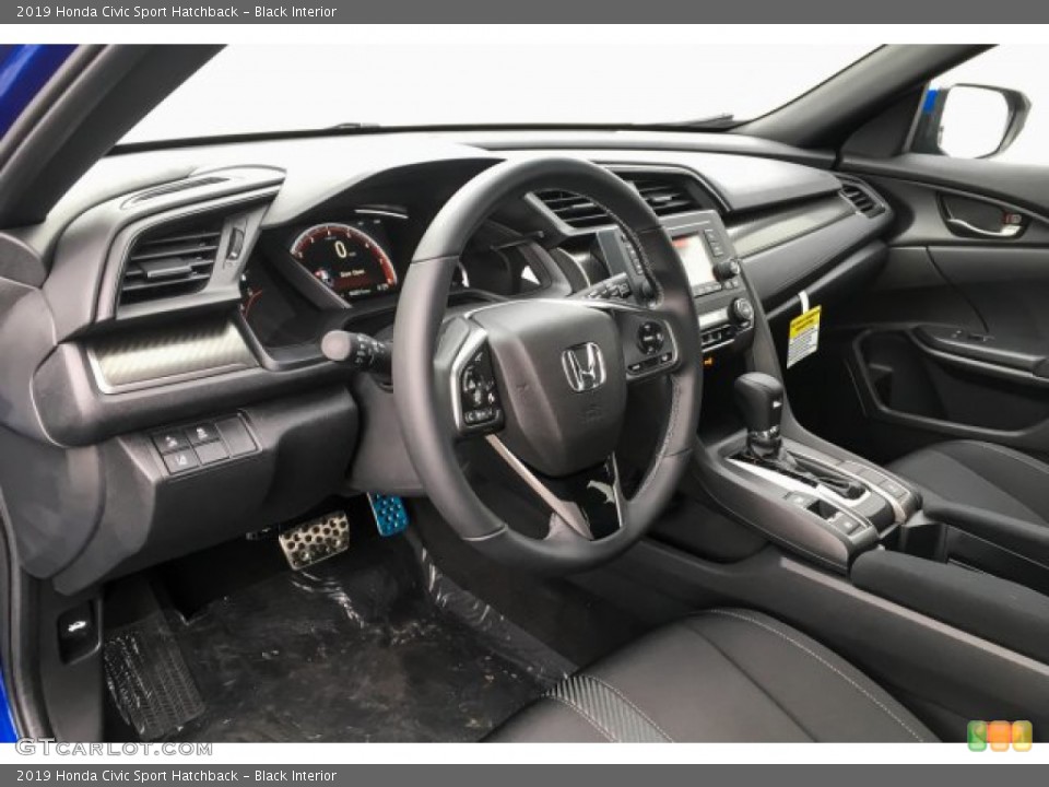 Black Interior Front Seat for the 2019 Honda Civic Sport Hatchback #132123210