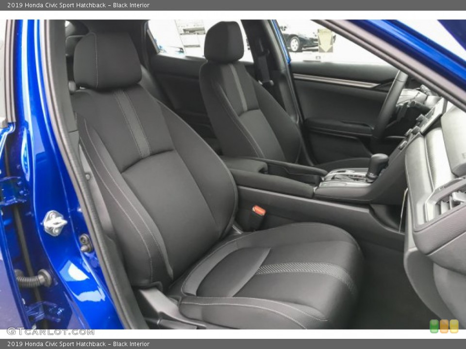 Black Interior Front Seat for the 2019 Honda Civic Sport Hatchback #132123226