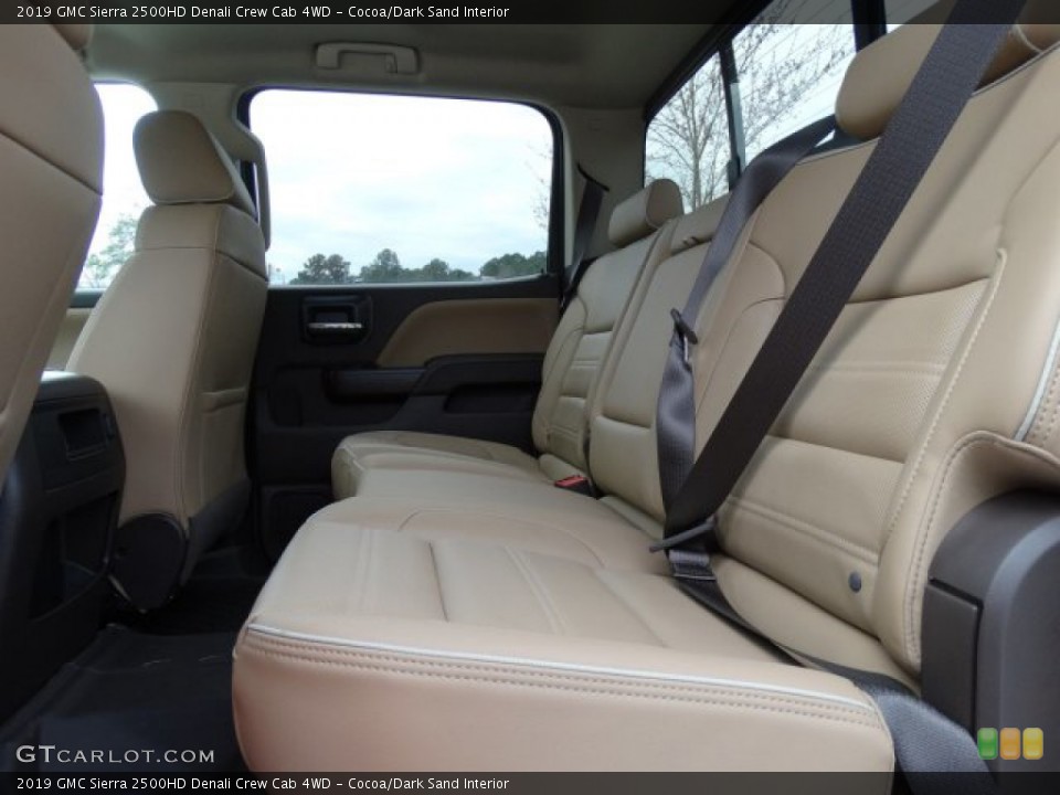 Cocoa/Dark Sand Interior Rear Seat for the 2019 GMC Sierra 2500HD Denali Crew Cab 4WD #132124984