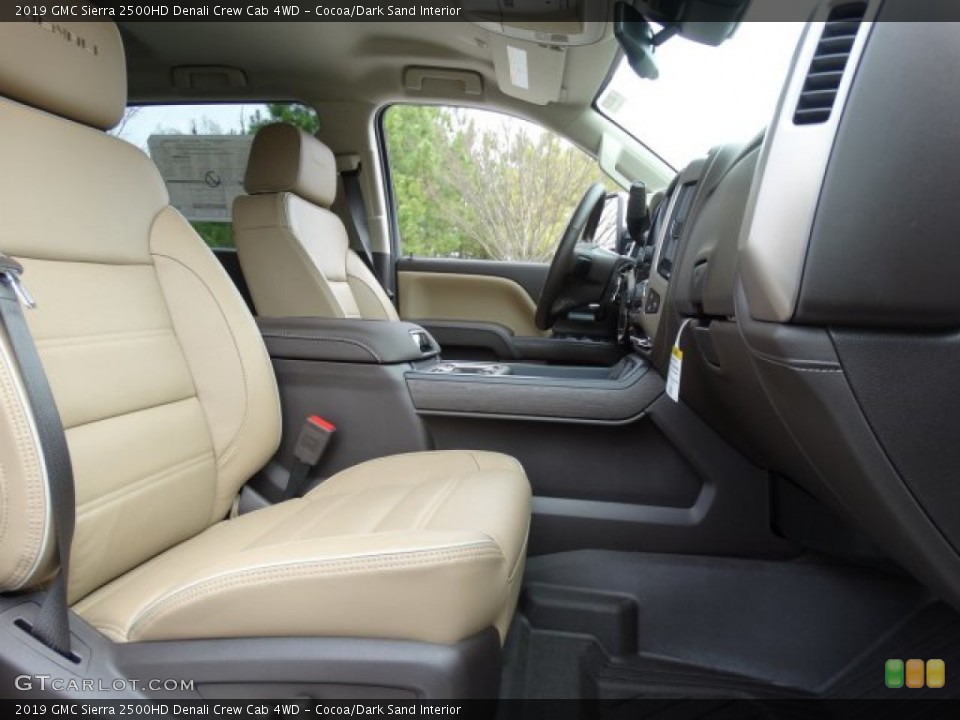 Cocoa/Dark Sand Interior Front Seat for the 2019 GMC Sierra 2500HD Denali Crew Cab 4WD #132125026
