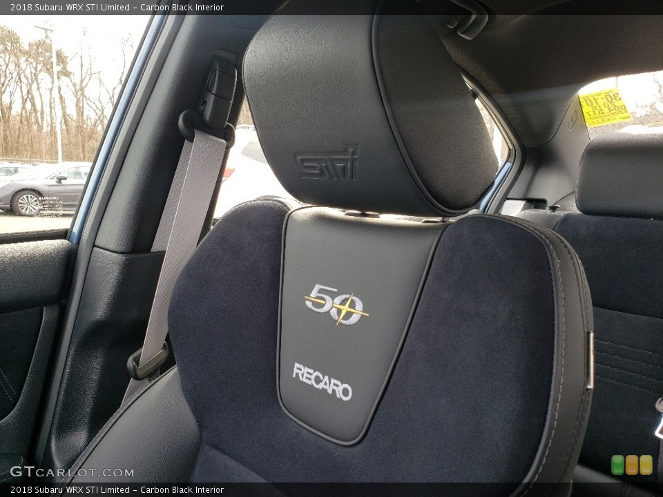 Carbon Black Interior Front Seat for the 2018 Subaru WRX STI Limited #132128587