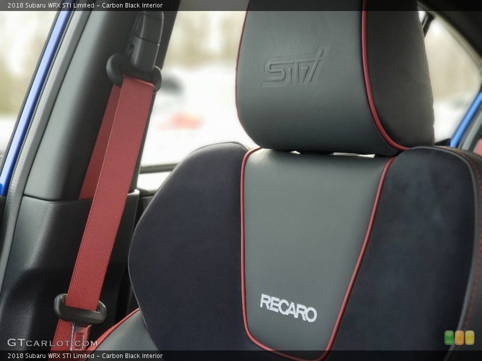 Carbon Black Interior Front Seat for the 2018 Subaru WRX STI Limited #132128605