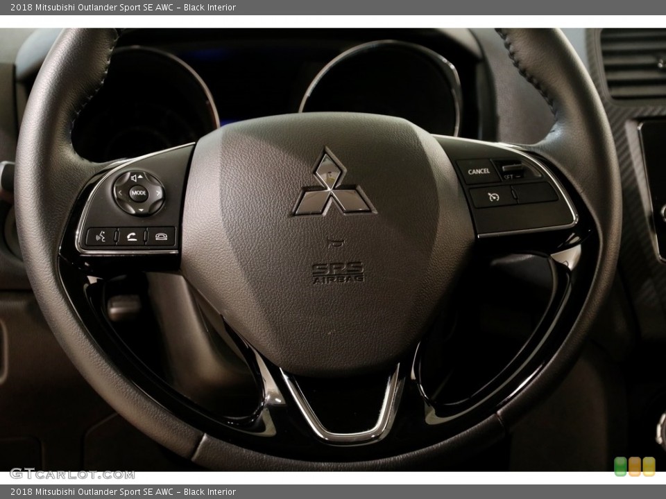 Black Interior Steering Wheel for the 2018 Mitsubishi Outlander Sport SE AWC #132150232