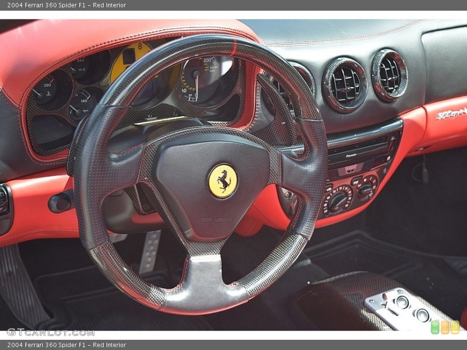 Red Interior Steering Wheel for the 2004 Ferrari 360 Spider F1 #132156969