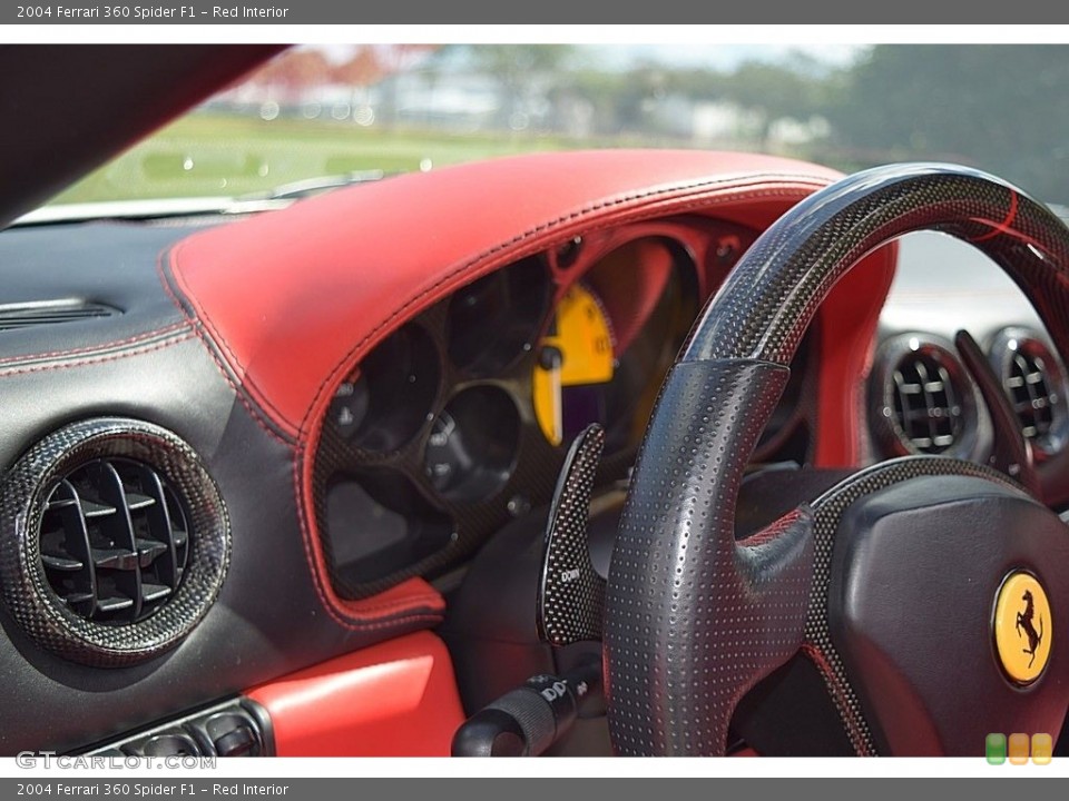 Red Interior Steering Wheel for the 2004 Ferrari 360 Spider F1 #132157140