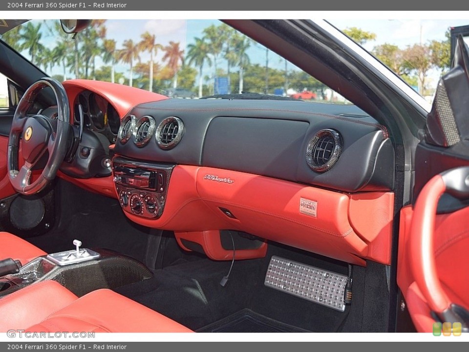Red Interior Dashboard for the 2004 Ferrari 360 Spider F1 #132157264