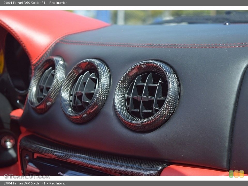 Red Interior Controls for the 2004 Ferrari 360 Spider F1 #132157325