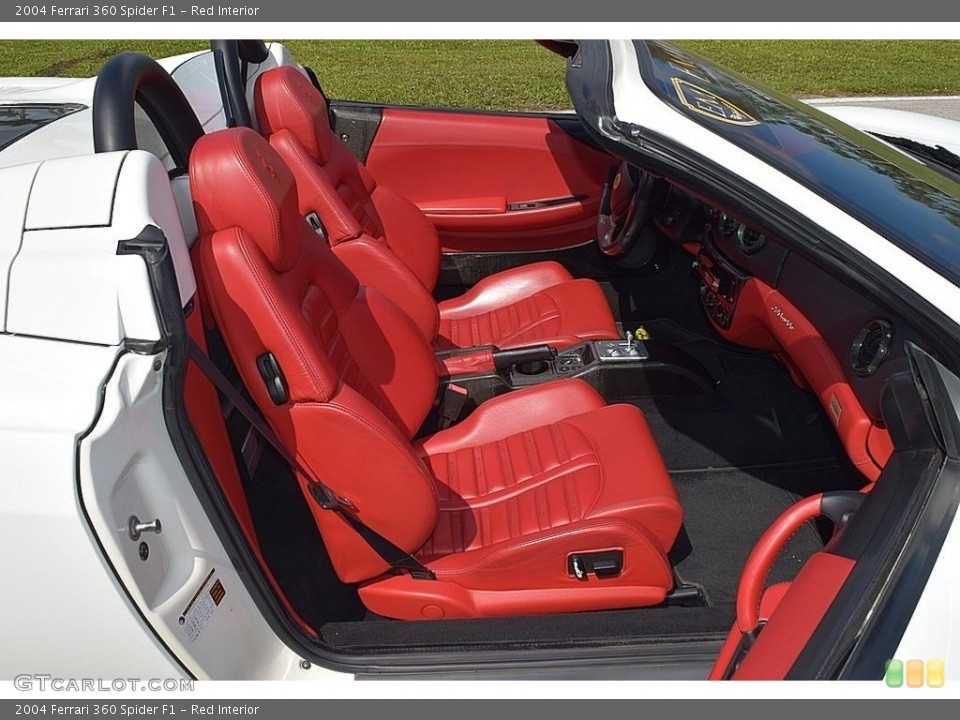 Red Interior Front Seat for the 2004 Ferrari 360 Spider F1 #132157482