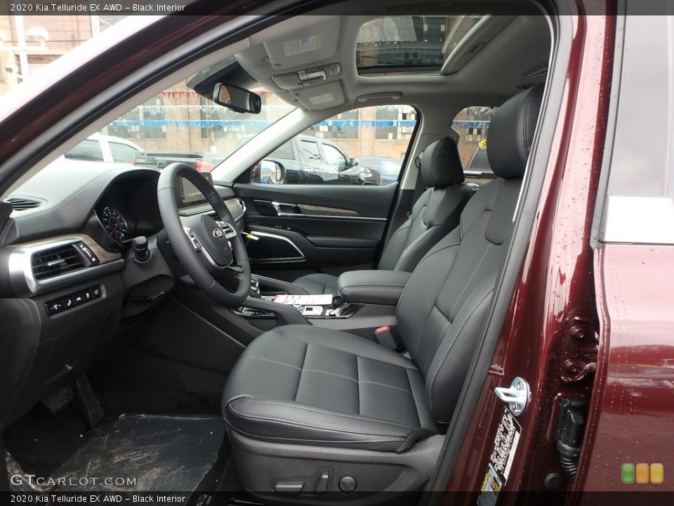 Black Interior Front Seat for the 2020 Kia Telluride EX AWD #132160581