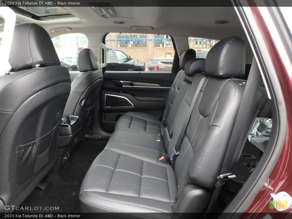 Black Interior Rear Seat for the 2020 Kia Telluride EX AWD #132160611