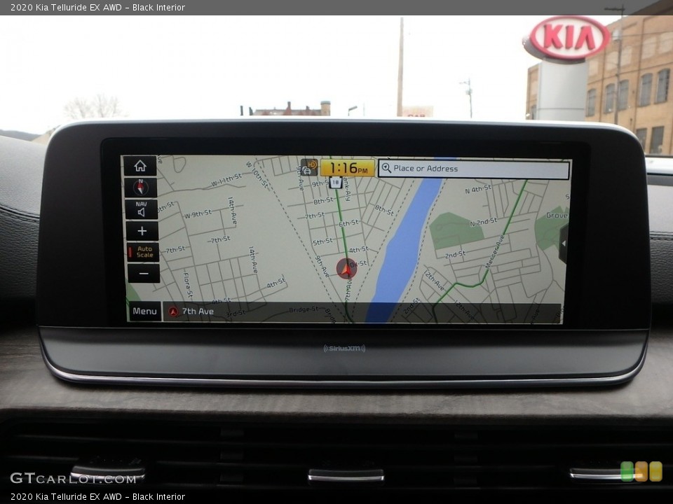Black Interior Navigation for the 2020 Kia Telluride EX AWD #132160788