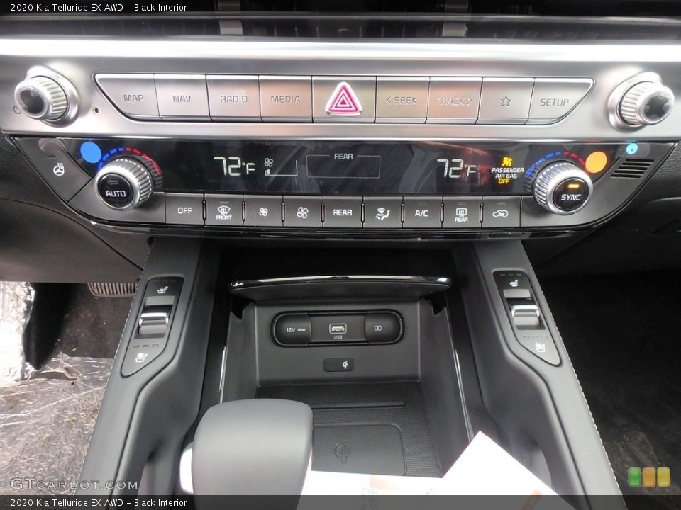 Black Interior Controls for the 2020 Kia Telluride EX AWD #132160821