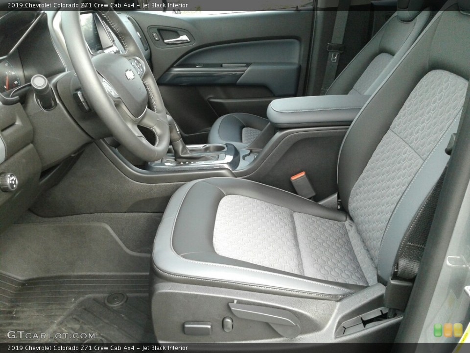 Jet Black Interior Front Seat for the 2019 Chevrolet Colorado Z71 Crew Cab 4x4 #132164263