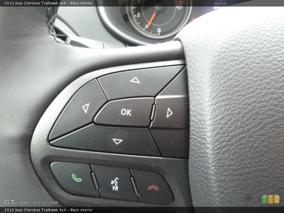 Black Interior Steering Wheel for the 2019 Jeep Cherokee Trailhawk 4x4 #132165180
