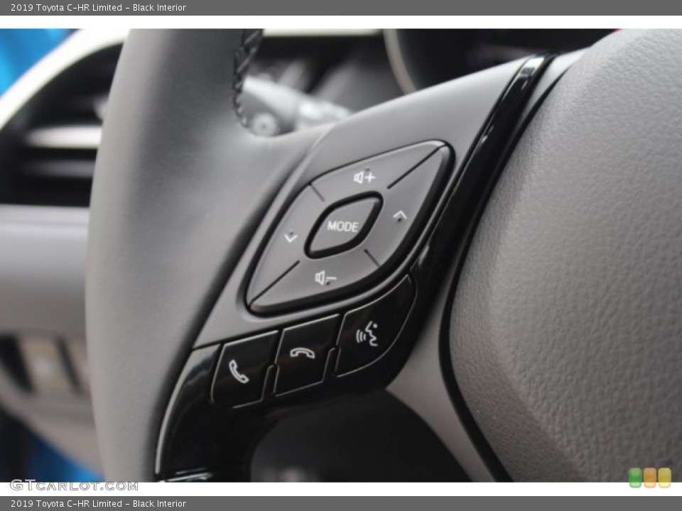 Black Interior Steering Wheel for the 2019 Toyota C-HR Limited #132167556