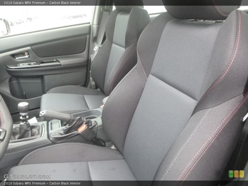 Carbon Black Interior Front Seat for the 2019 Subaru WRX Premium #132173864