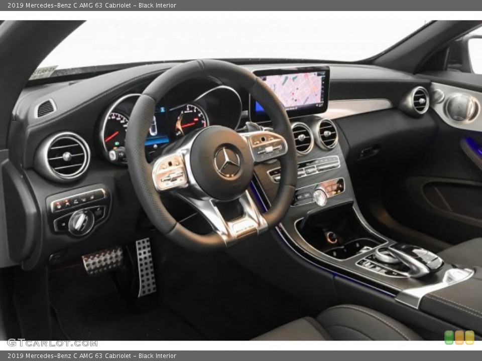 Black Interior Dashboard for the 2019 Mercedes-Benz C AMG 63 Cabriolet #132179468
