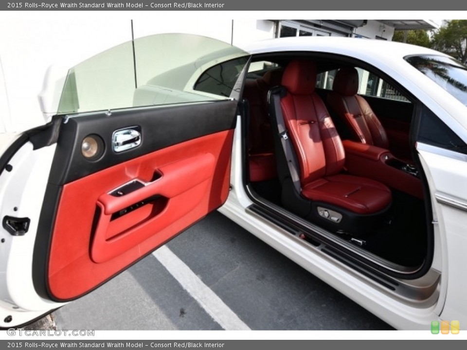 Consort Red/Black Interior Door Panel for the 2015 Rolls-Royce Wraith  #132203175