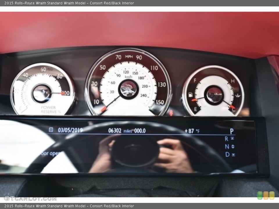 Consort Red/Black Interior Gauges for the 2015 Rolls-Royce Wraith  #132203586