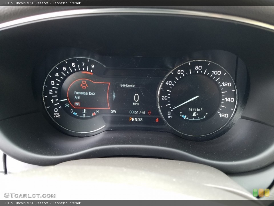 Espresso Interior Gauges for the 2019 Lincoln MKC Reserve #132207611