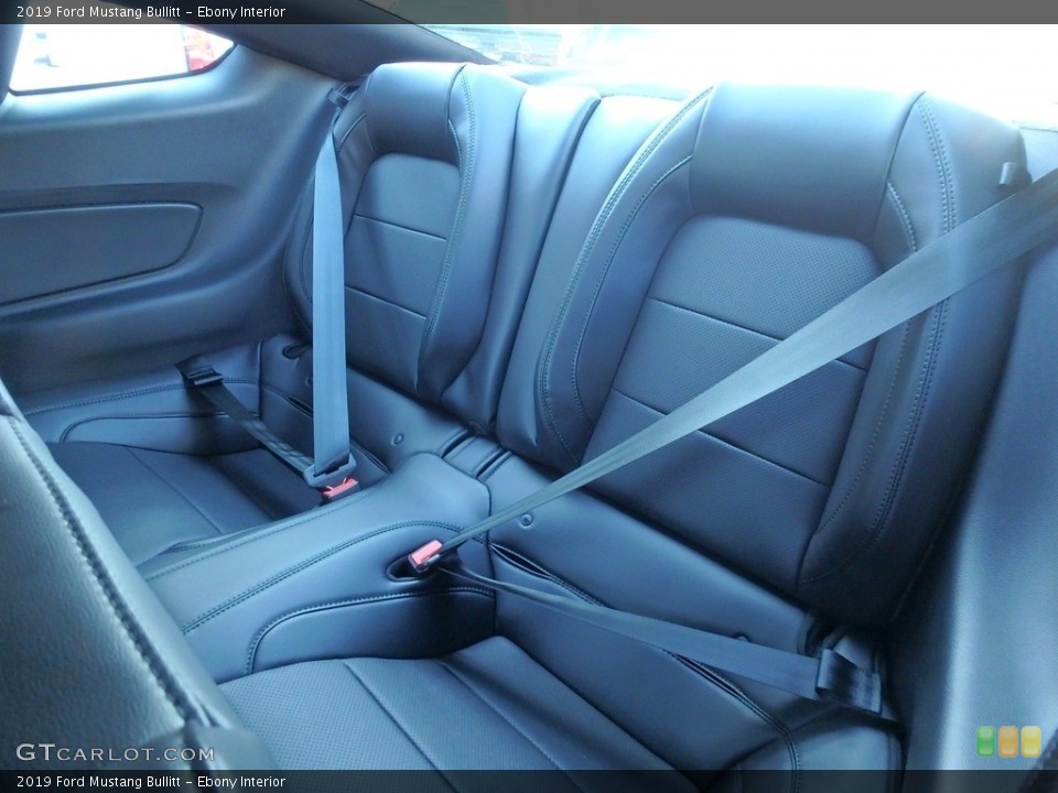 Ebony Interior Rear Seat for the 2019 Ford Mustang Bullitt #132210885