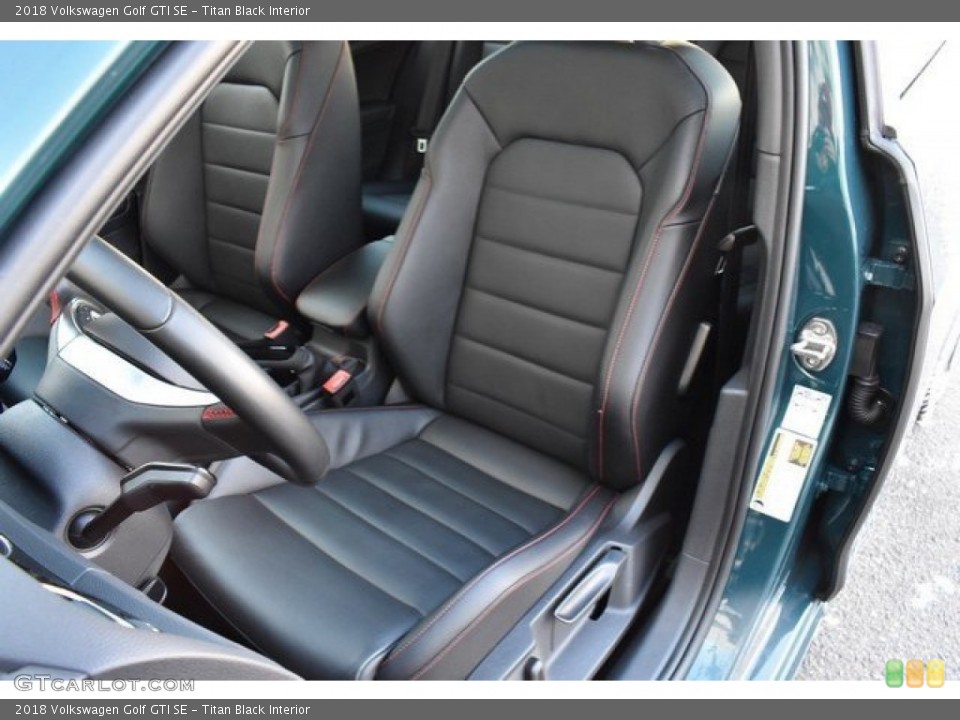 Titan Black Interior Front Seat for the 2018 Volkswagen Golf GTI SE #132212889