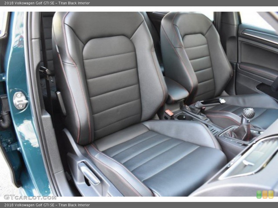Titan Black Interior Front Seat for the 2018 Volkswagen Golf GTI SE #132212994