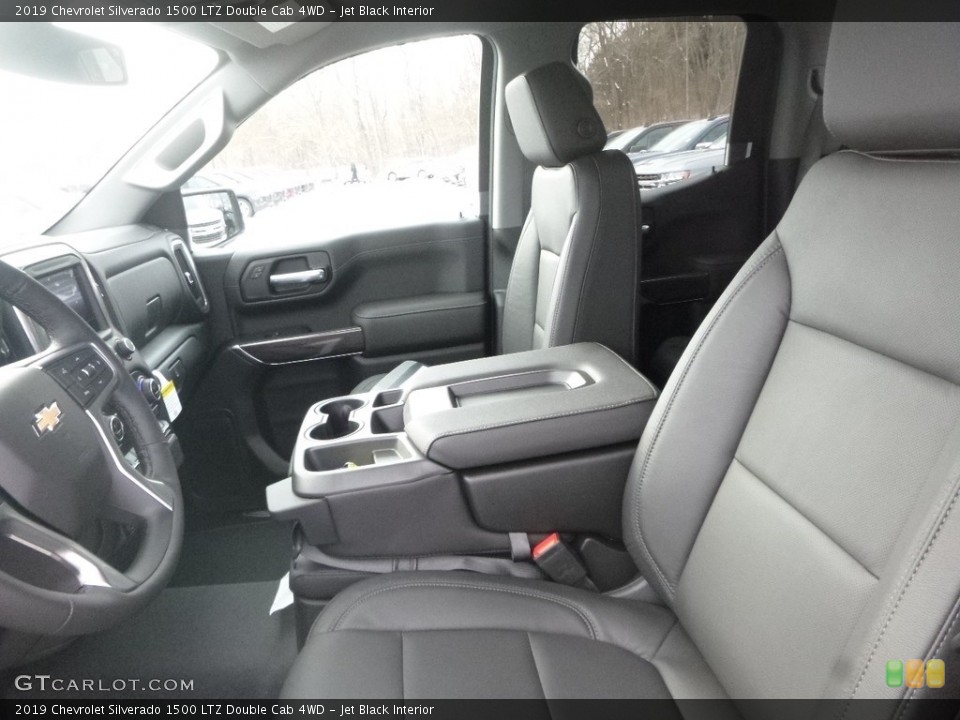 Jet Black Interior Front Seat for the 2019 Chevrolet Silverado 1500 LTZ Double Cab 4WD #132224926