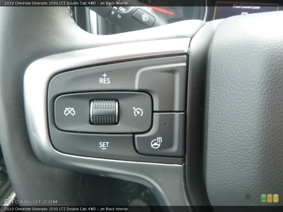 Jet Black Interior Steering Wheel for the 2019 Chevrolet Silverado 1500 LTZ Double Cab 4WD #132225070