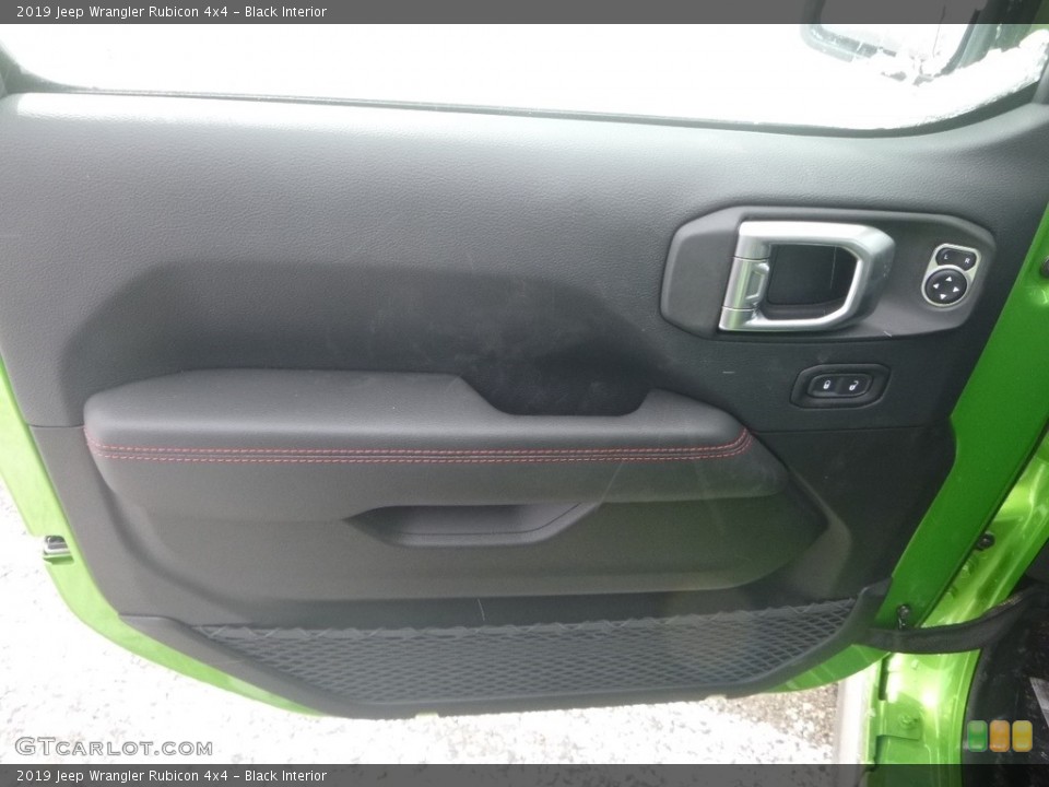 Black Interior Door Panel for the 2019 Jeep Wrangler Rubicon 4x4 #132225304