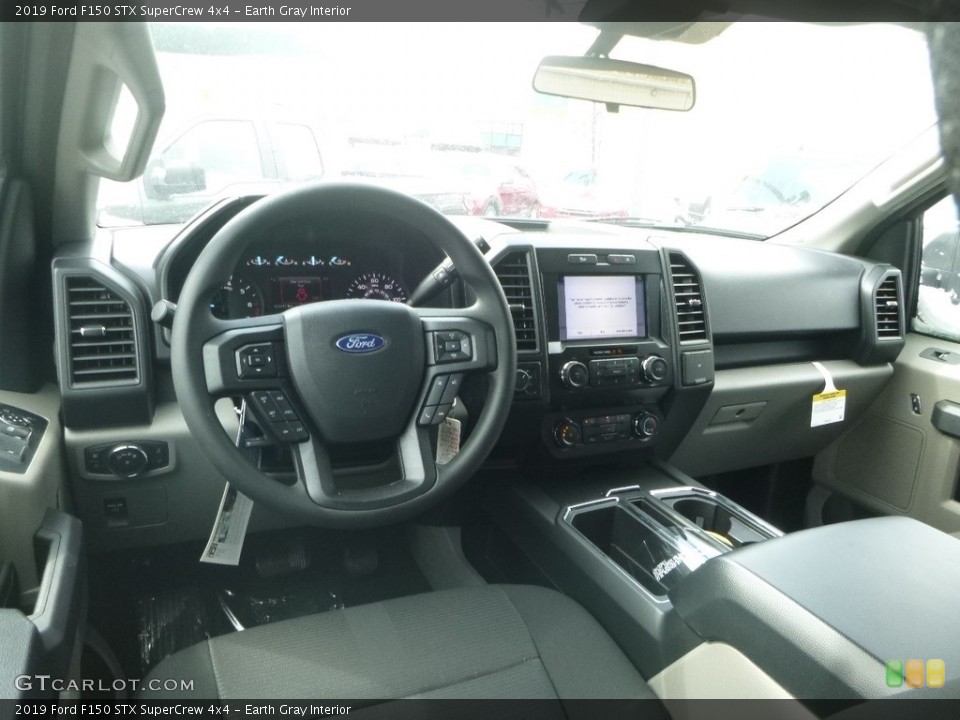 Earth Gray Interior Dashboard for the 2019 Ford F150 STX SuperCrew 4x4 #132229126