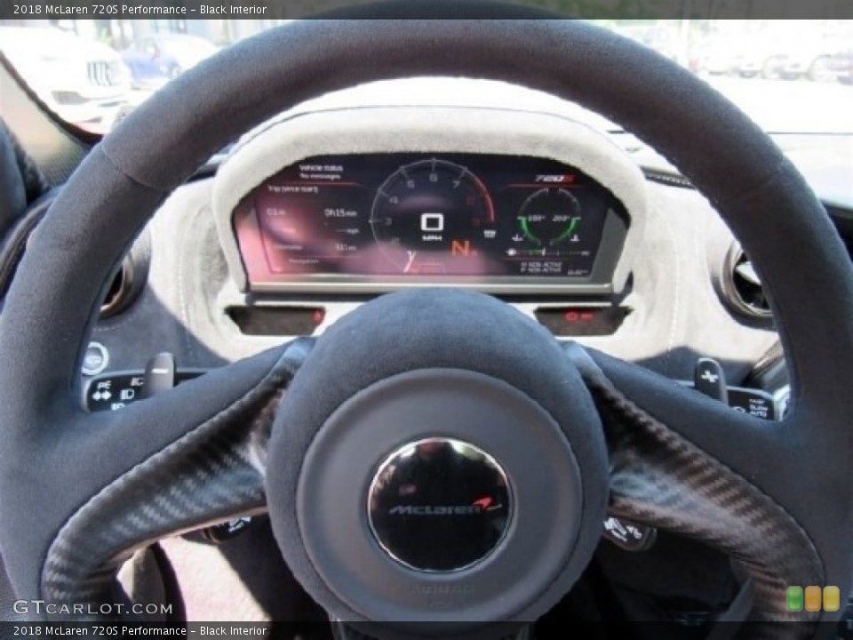 Black Interior Steering Wheel for the 2018 McLaren 720S Performance #132255860