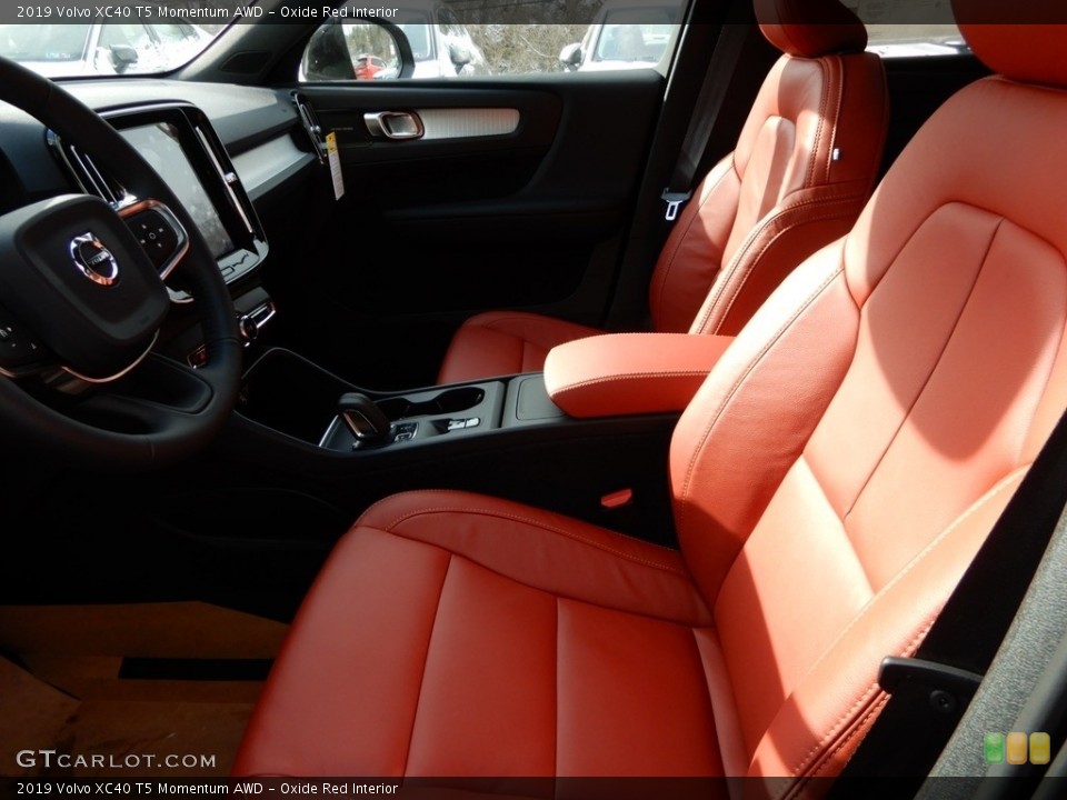Oxide Red Interior Front Seat for the 2019 Volvo XC40 T5 Momentum AWD #132260616