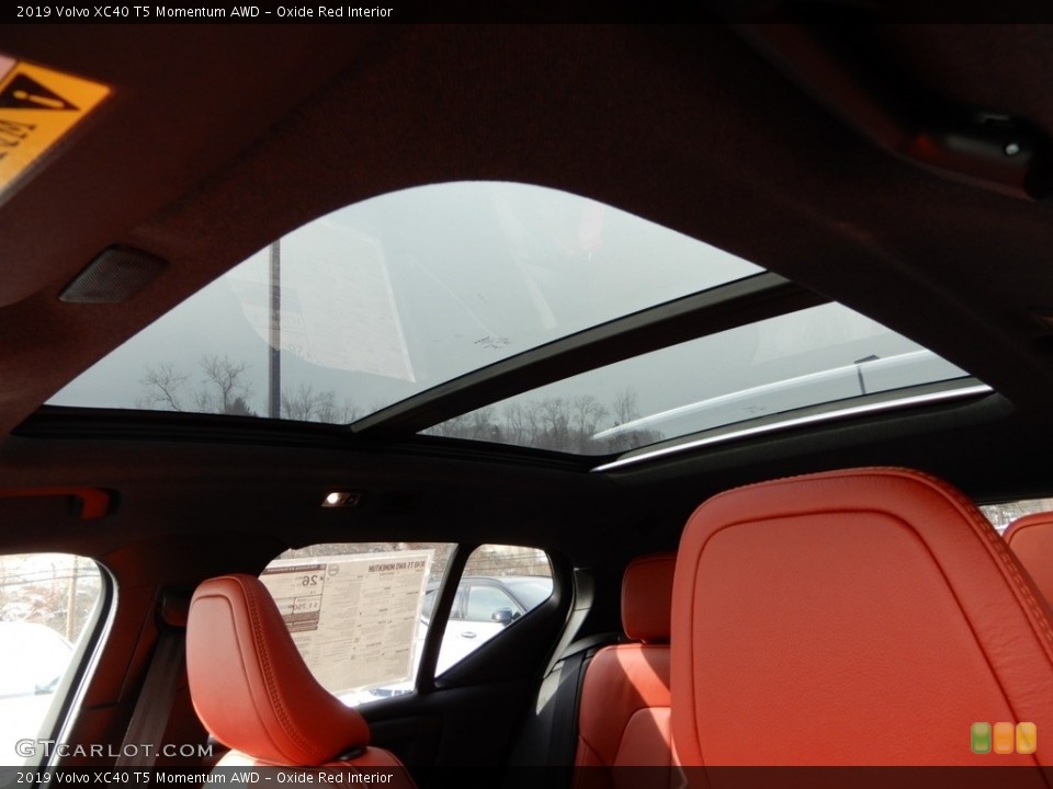 Oxide Red Interior Sunroof for the 2019 Volvo XC40 T5 Momentum AWD #132260706