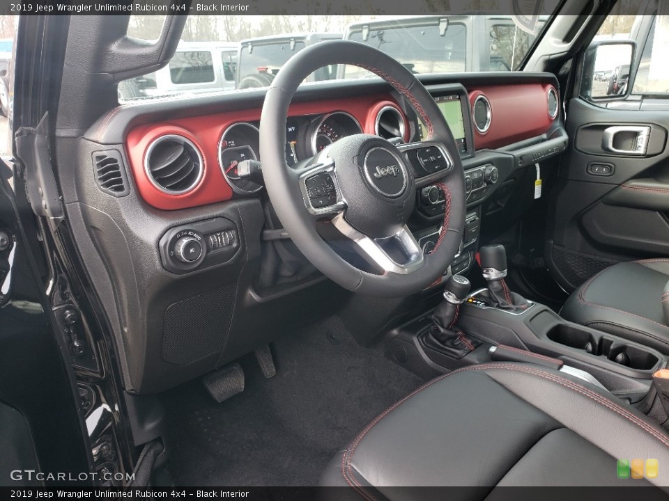 Black Interior Photo for the 2019 Jeep Wrangler Unlimited Rubicon 4x4 #132264767
