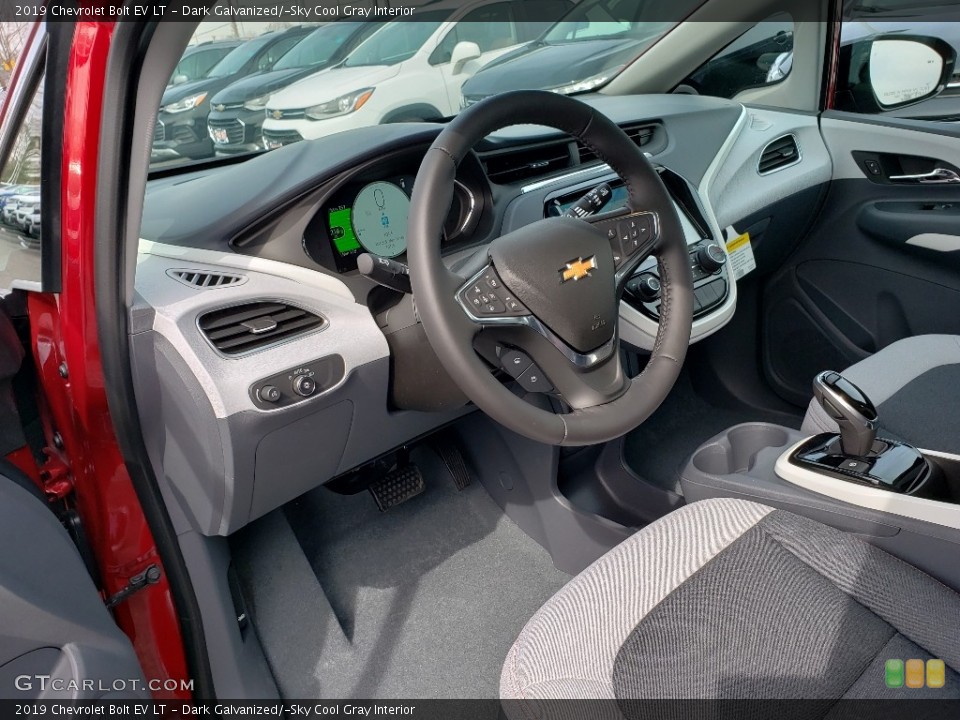 Dark Galvanized/­Sky Cool Gray Interior Front Seat for the 2019 Chevrolet Bolt EV LT #132269776