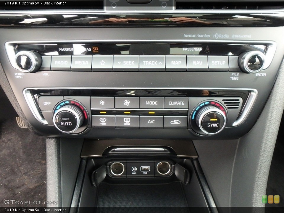 Black Interior Controls for the 2019 Kia Optima SX #132282733