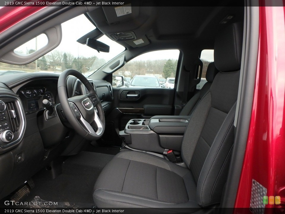 Jet Black Interior Front Seat for the 2019 GMC Sierra 1500 Elevation Double Cab 4WD #132282976