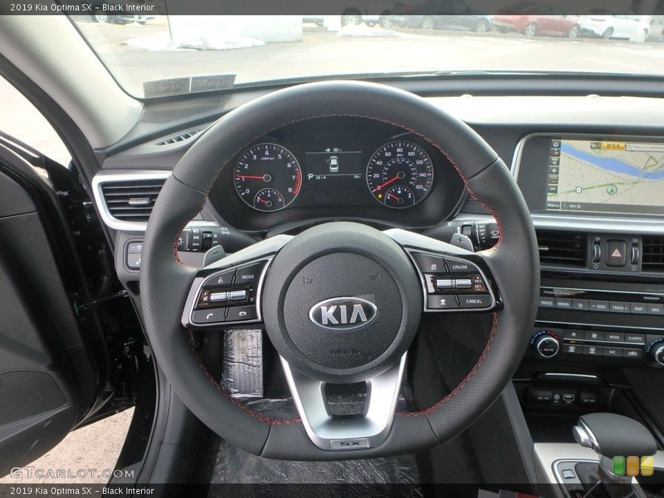 Black Interior Steering Wheel for the 2019 Kia Optima SX #132283198