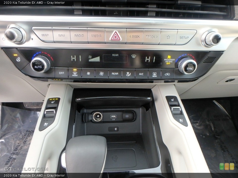 Gray Interior Controls for the 2020 Kia Telluride EX AWD #132283387