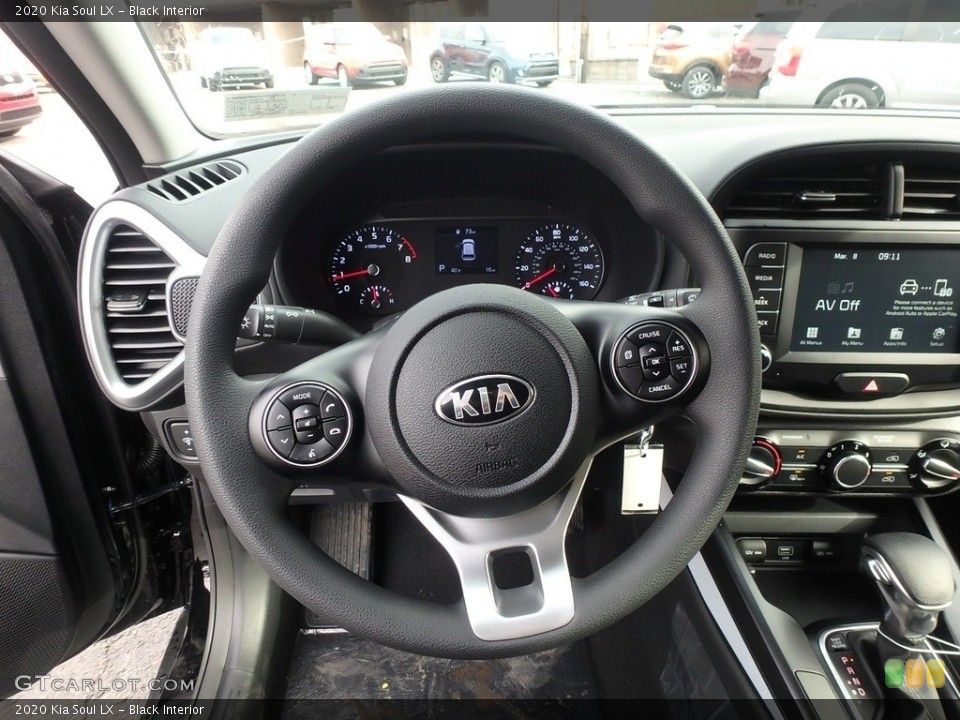Black Interior Steering Wheel for the 2020 Kia Soul LX #132283534