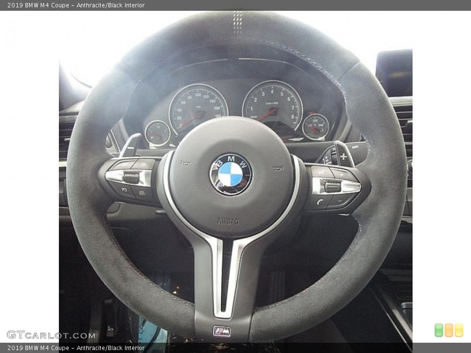 Anthracite/Black Interior Steering Wheel for the 2019 BMW M4 Coupe #132301323