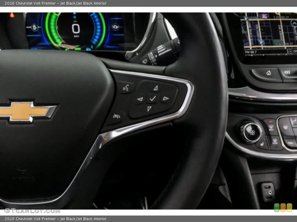 Jet Black/Jet Black Interior Steering Wheel for the 2016 Chevrolet Volt Premier #132322982