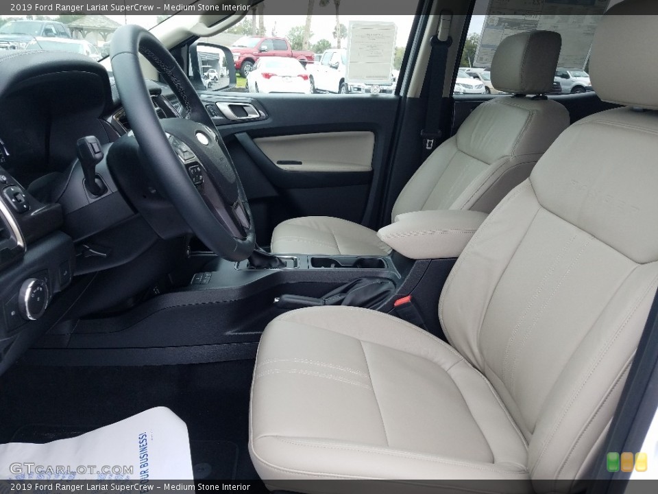 Medium Stone Interior Front Seat for the 2019 Ford Ranger Lariat SuperCrew #132339338